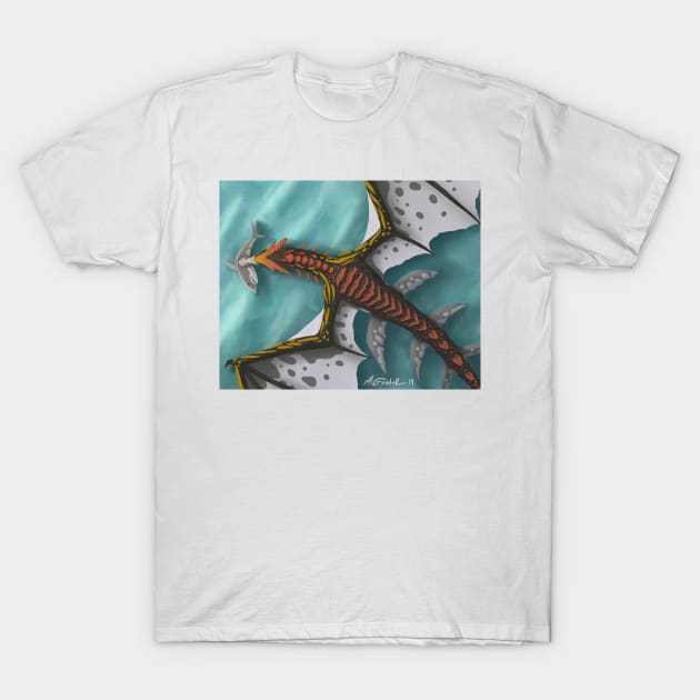 Sea Dragon T-Shirt by LunarFox